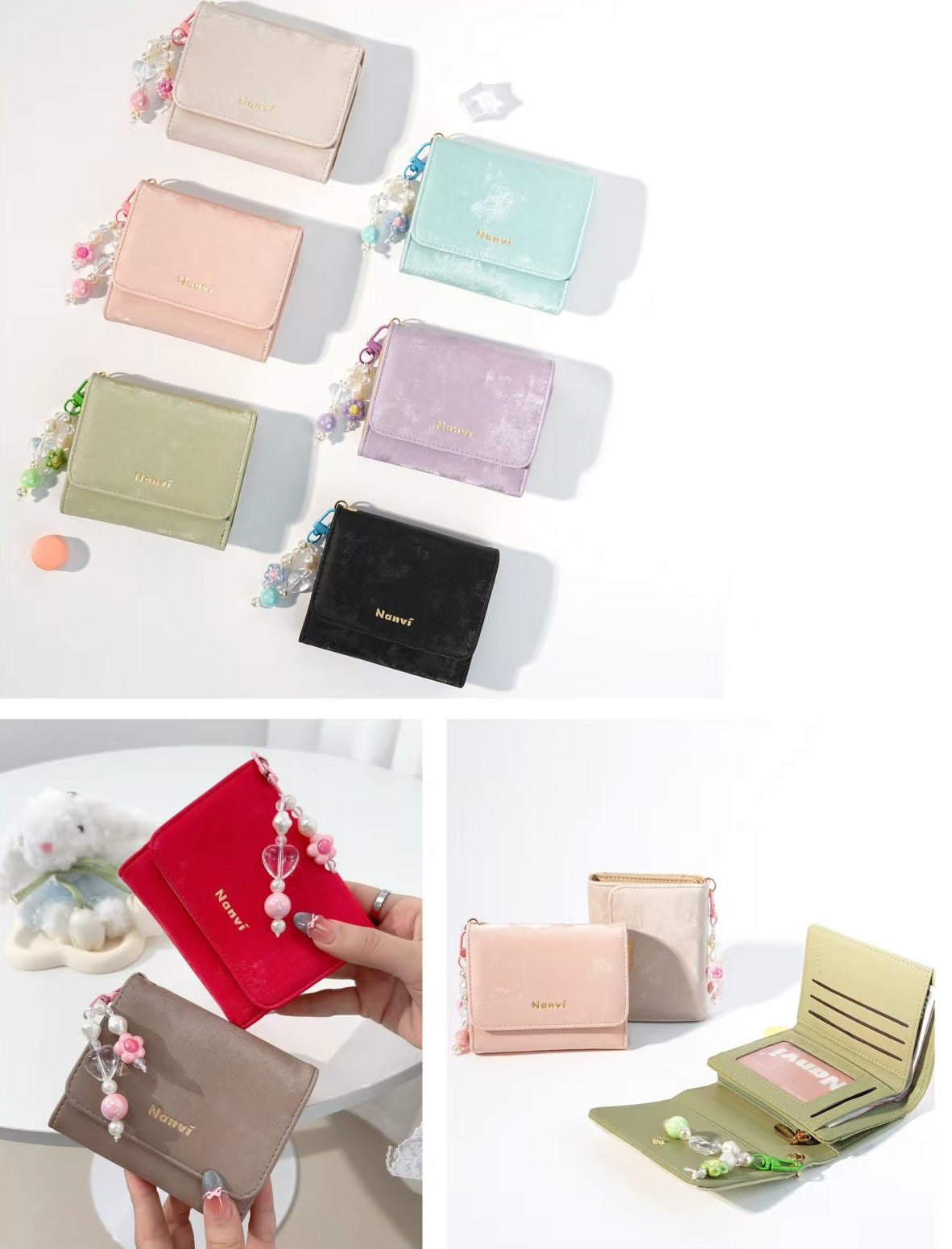 Billetera Suede Soft Lara